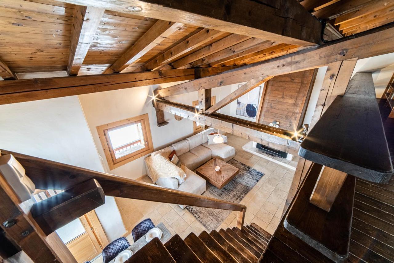 Chalet Vue Mont-Blanc, +4 Chambres, Cheminee Межев Экстерьер фото